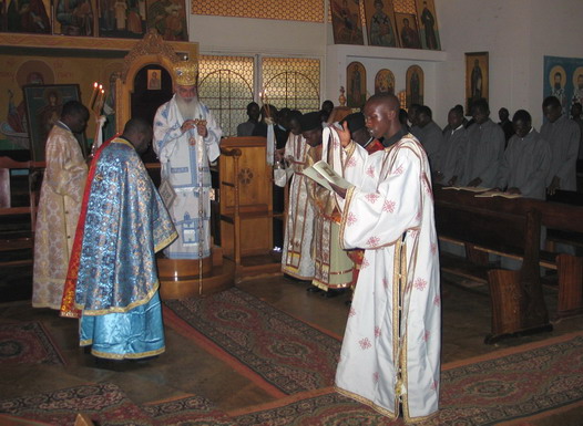 Holy Liturgy in seminarian church in Nairobi