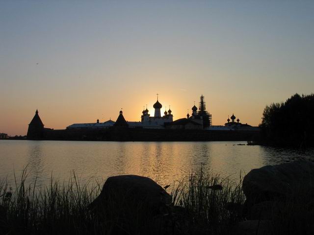 Sunset at Solovetsky Monastery