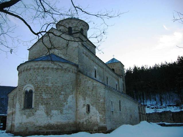 Sopocani monastery -  13 century - view from the east