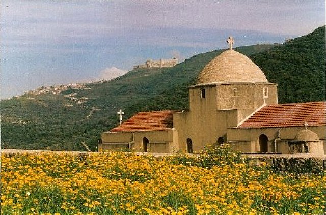 The ancient Monastery of St. George in northern Syria.