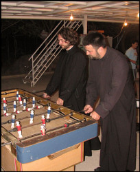 Truskawa 
Fathers Nenad and Jovan playing at football - table :) 
2007-09-12 20:22:06