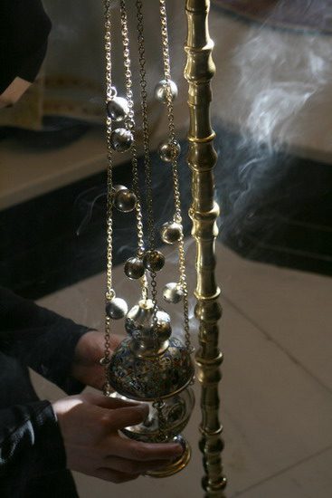 Burning incense