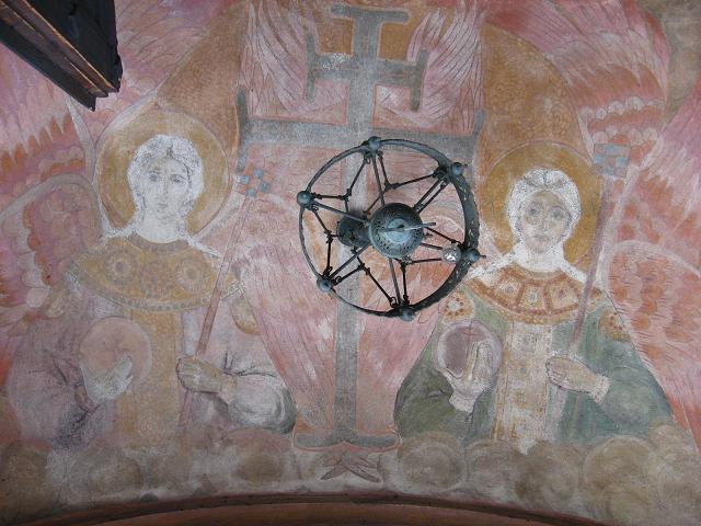 Fresco before the entry to Russian Orthodox church in Sofia