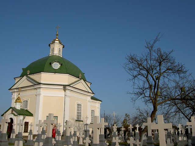 Na monasterskim cmentarzu w Poczajewie