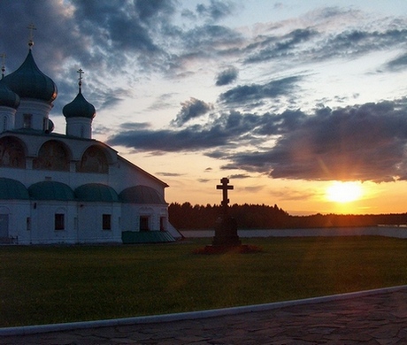 Svir Monastery Sunset August 2009