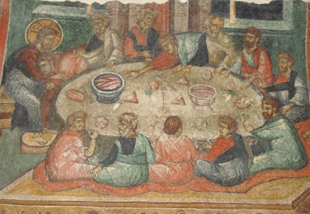 The mystical supper,Kremikovsky monastery,near Sofia