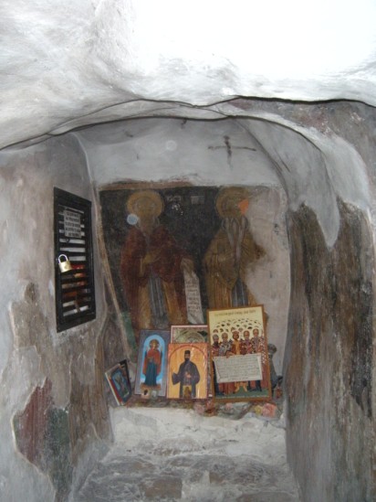 The cave of the Holy fathers at the village of Pano Archimandrita