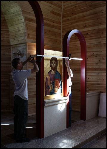 Montaż ikonostasu/montage iconostasis 