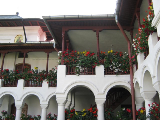 The late summer in Agapia Monastery