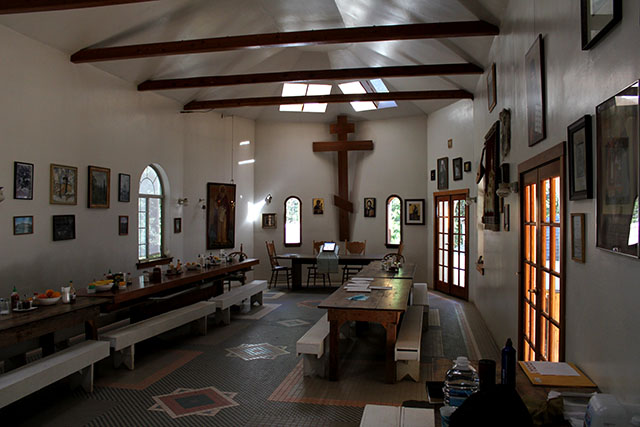 dining room, St. Herman's Monastery, Platina, CA