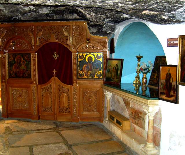 Tomb of St. Theodosius in the cave of The Pious