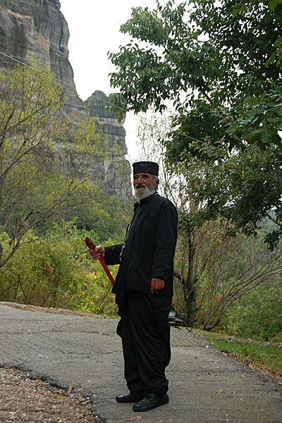 A priest from Montenegro at Meteora