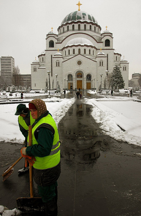 и даље снег у Београду