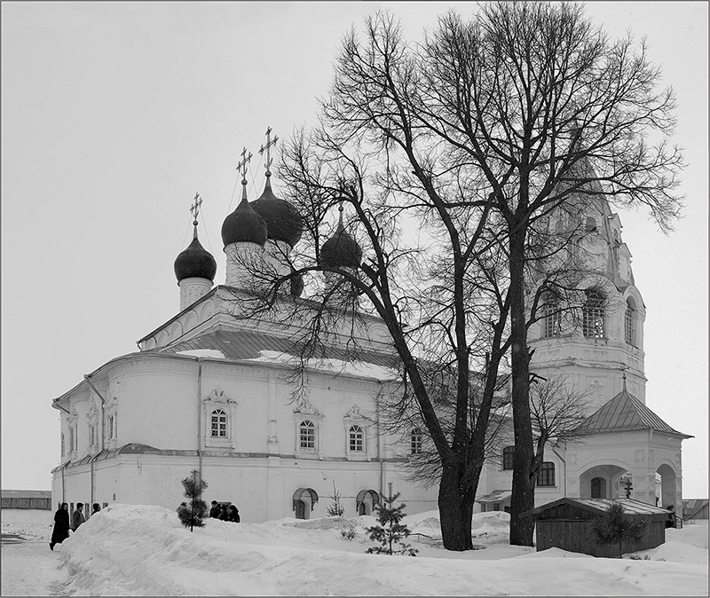 Снегопад. Переславль Залесский. Никитский монастырь