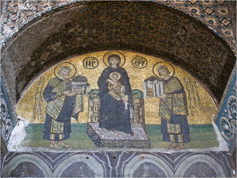 Св.Богородица с Младенеца (мозайка от "Св.София") / Virgin and Child (mosaic of Hagia Sophia)