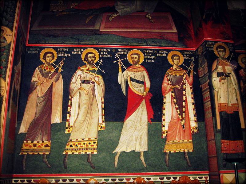 Saints Attalos, Kamasis, Zotikos and Philippos from Niculiţel