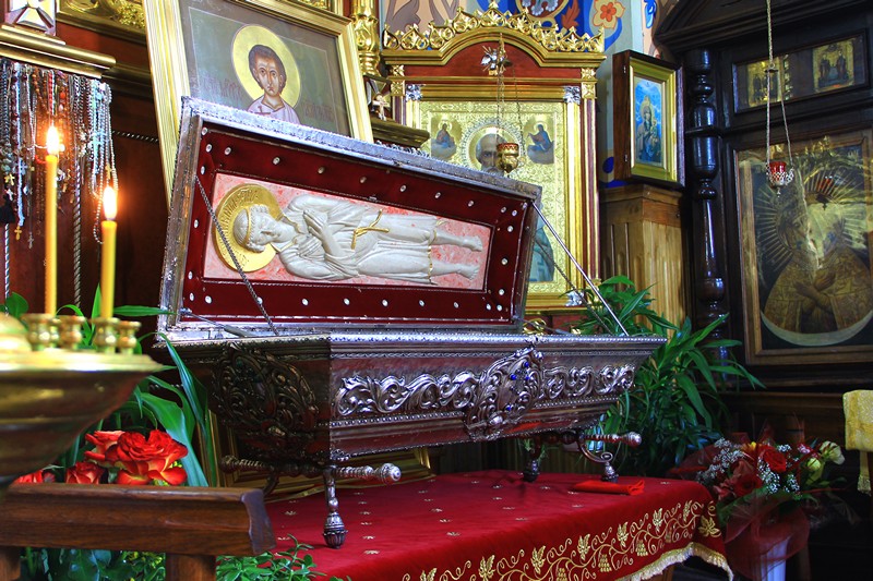 Reliquary of St. Gabriel in St. Nicholas cathedral in Bialystok 