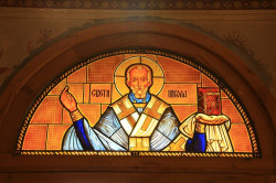 jarek 
St. Nicholas stained glass in Grgetek monastery 
2012-11-14 14:56:35