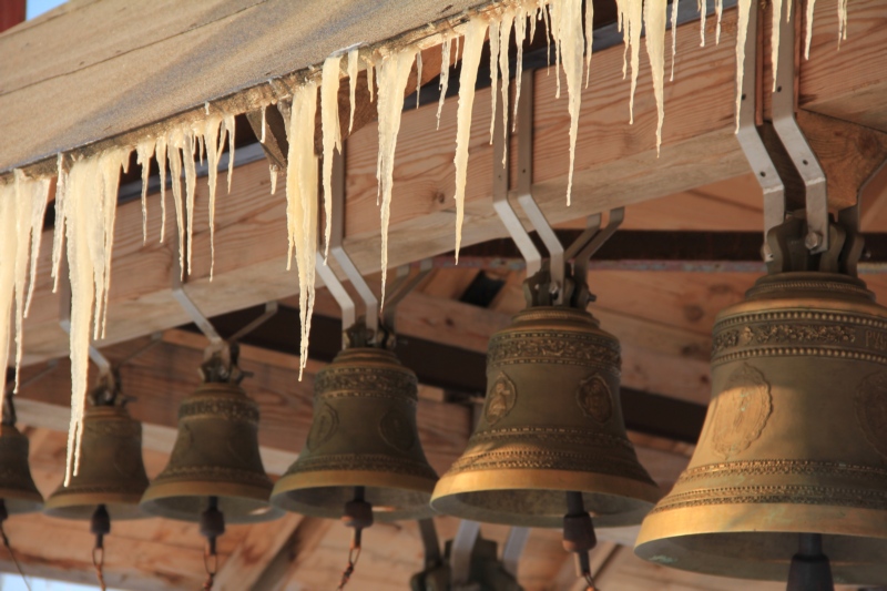 Bell-tower in Zwierki monastery. Spring is coming...