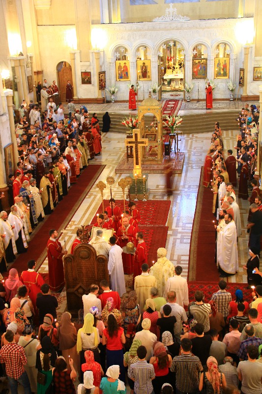 The Divine Liturgy in Holy Trinity Cathedra in Tbilisi