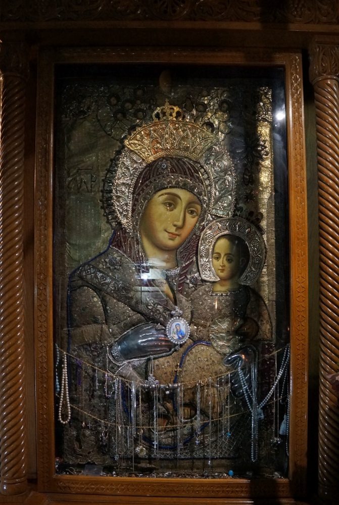 The Icon "Smiling Mary with Jesus"