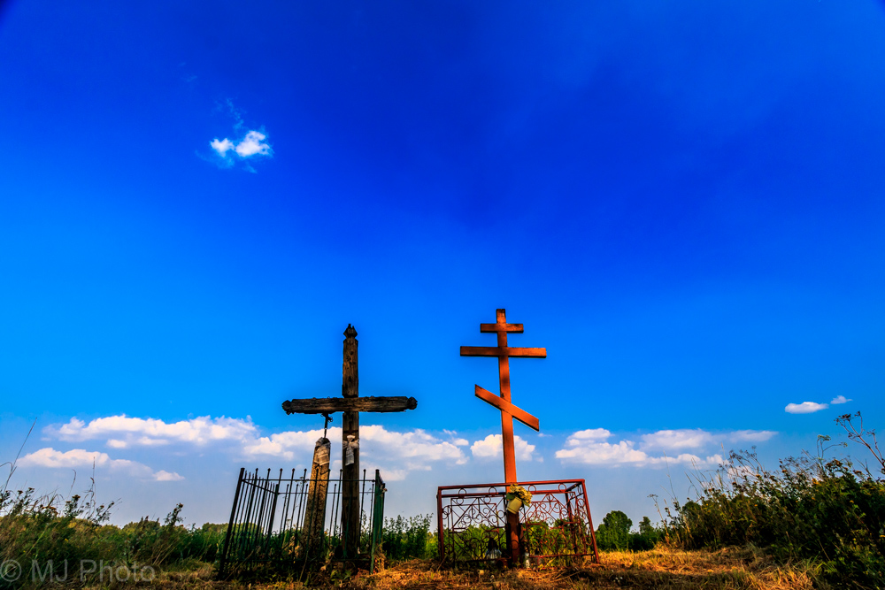 Crosses somewhere near Bielsk Podlaski, Poland