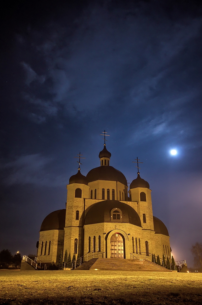 Cerkiew  W  Siemiatyczach  nocą