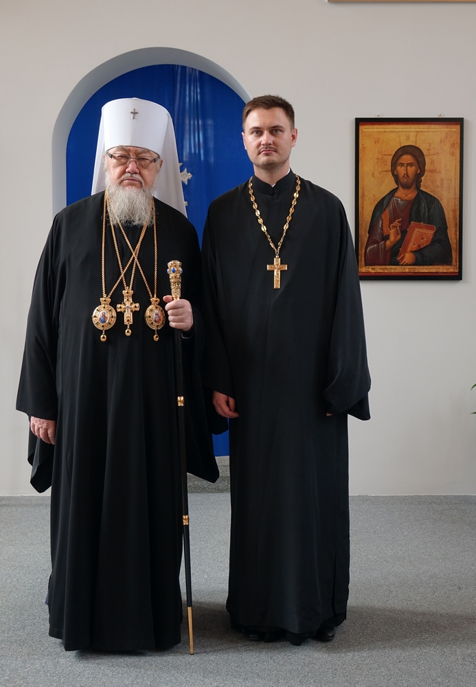 Metropolitan of Warsaw and All Poland Sawa and Fr. Paul Cecha