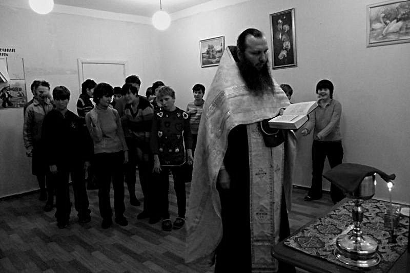 Holy Communion in  psycho-neurological boarding school