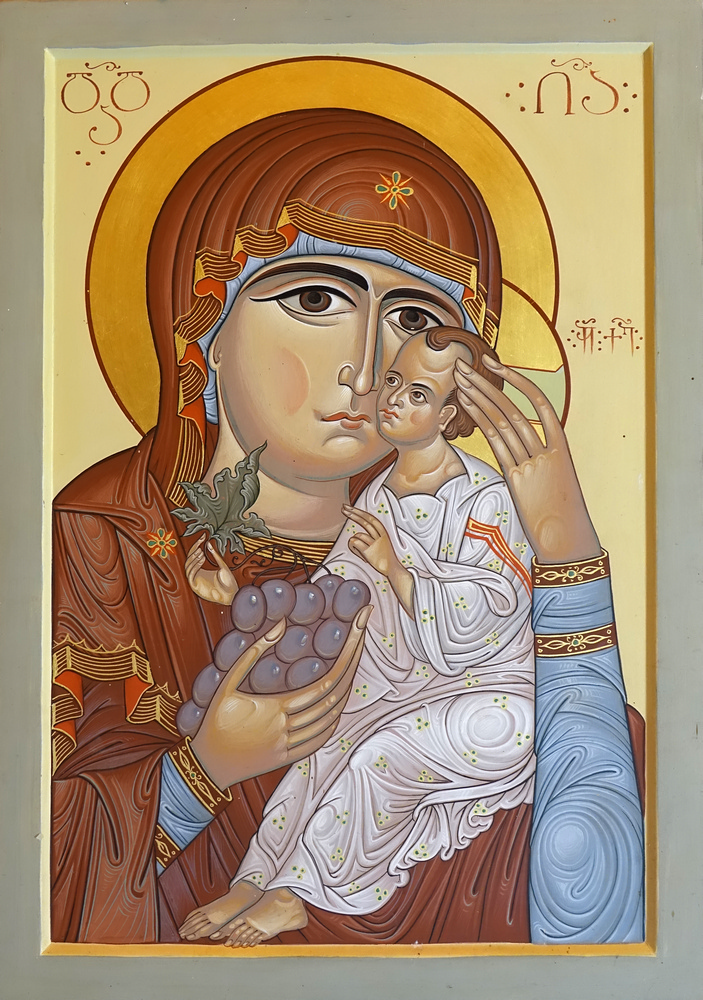 Georgian Icon of the Mother of God "Branche of Grapes"