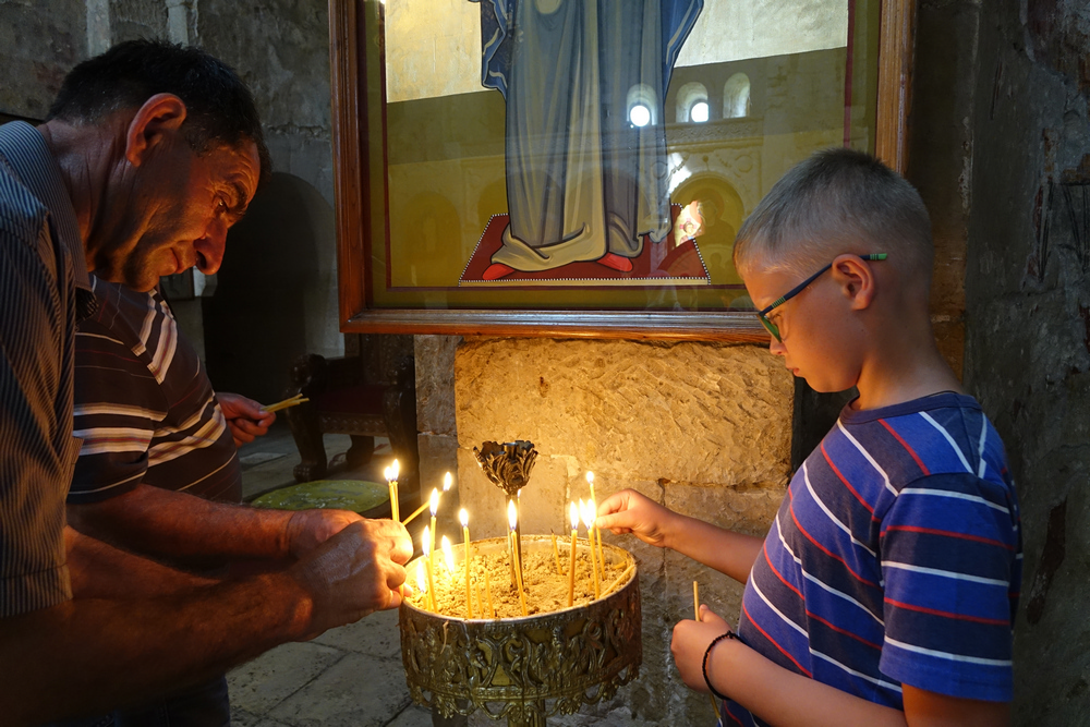 The cendles for Christ, Alaverdi monastery