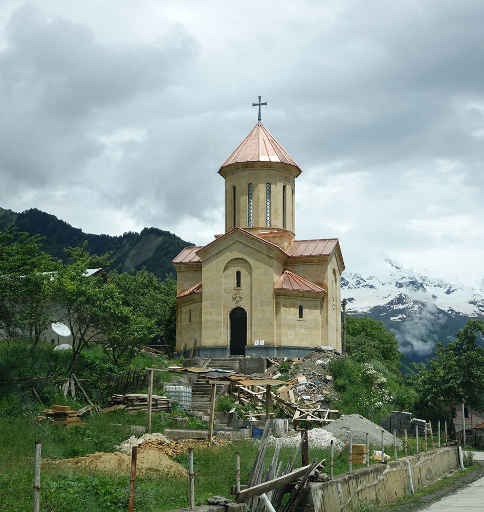 The Orthodox monastery church in Mestia