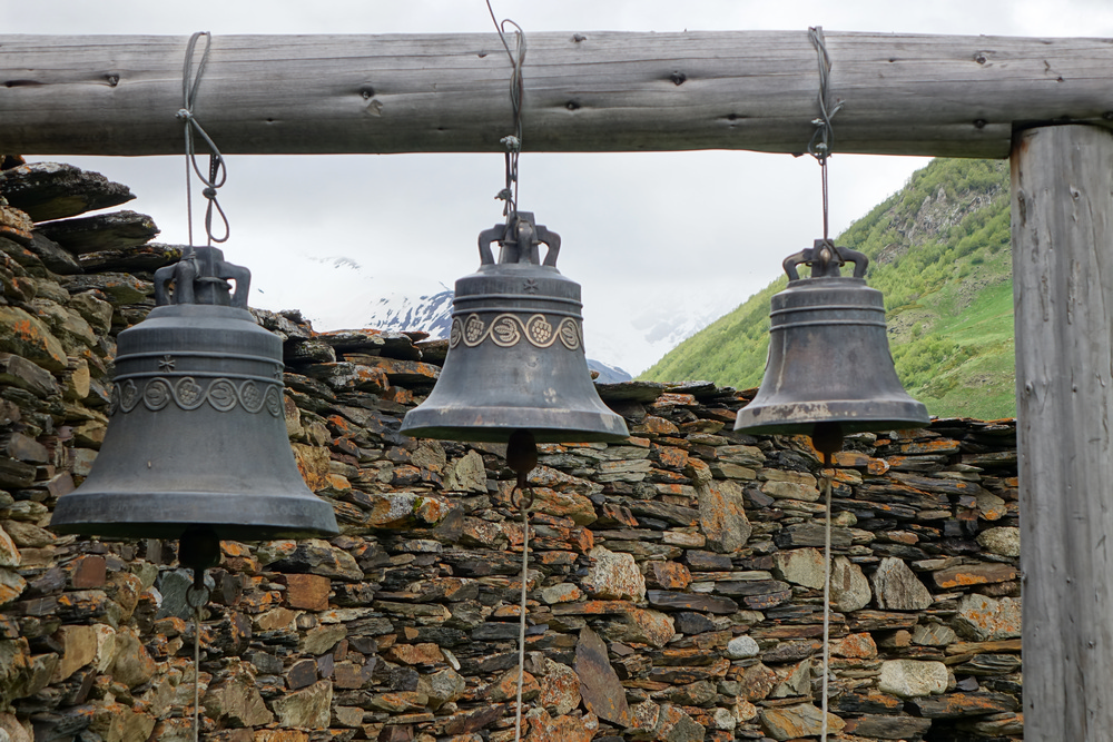 Bells of the Lamaria monastery in Ushguli