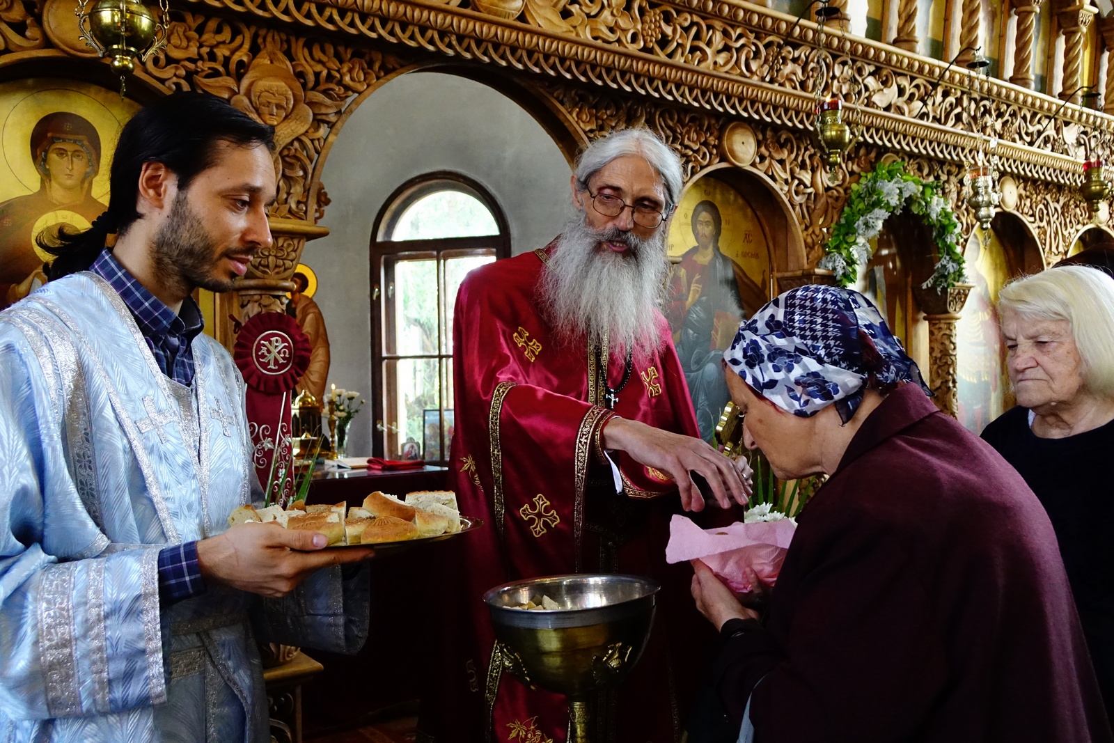 After Divine Liturgy in St. John the Baptist Orthodox church in Sofia-Obelya