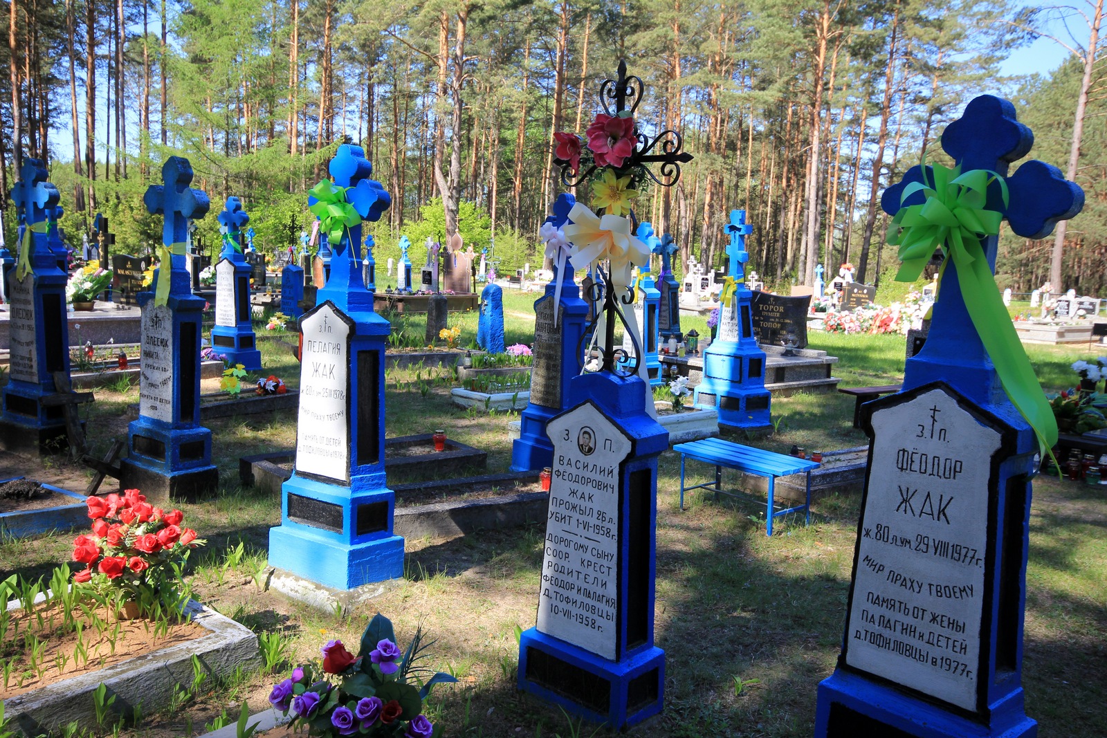 Crosses on the cementary in Dubicze Cerkiewne