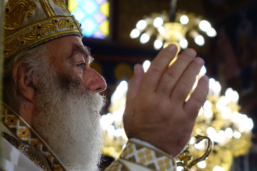 The Divine Liturgy in Annunciation Cathedral in Kissamos