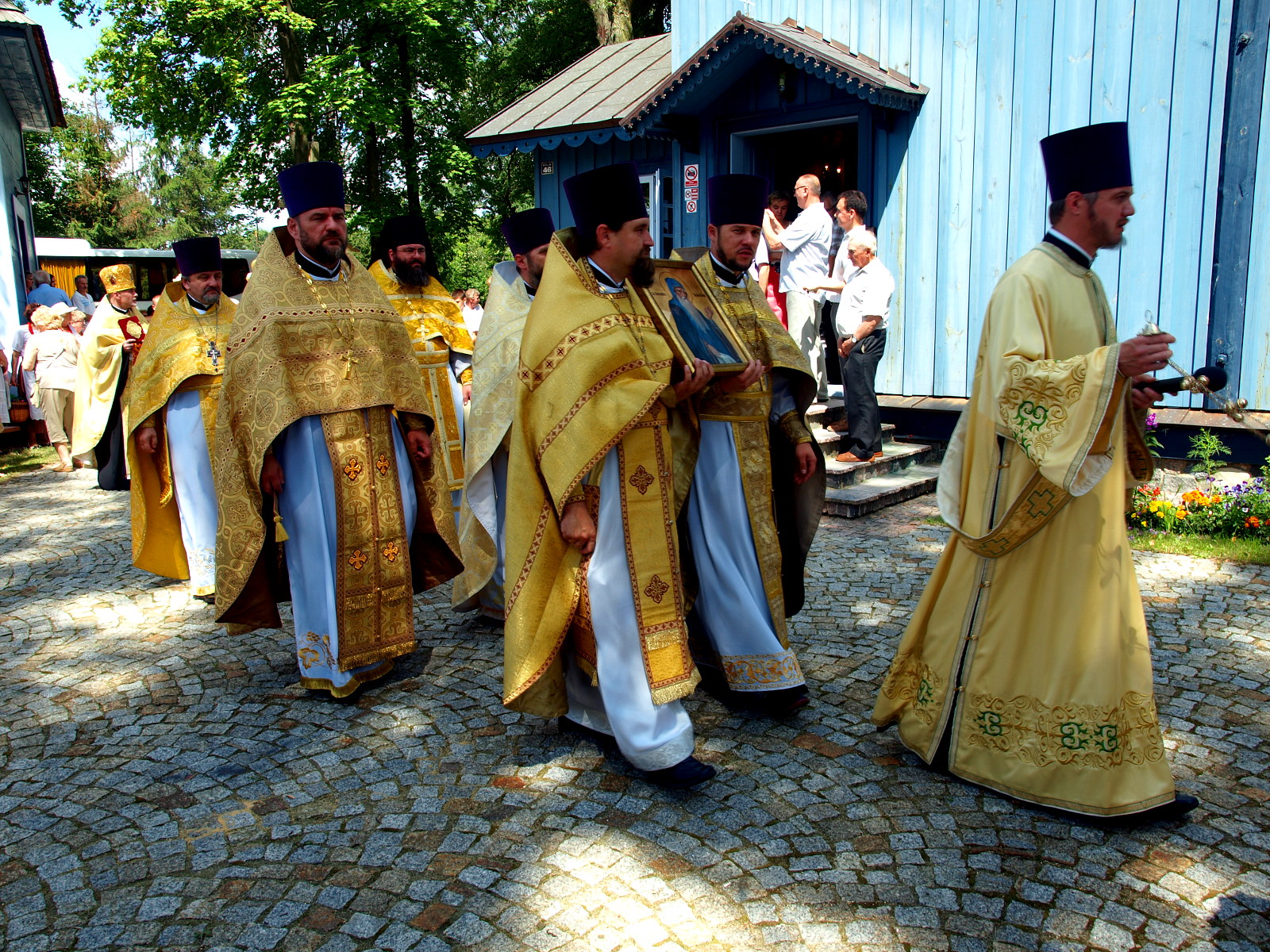 Procesja na zakończenie Boskiej Liturgii.