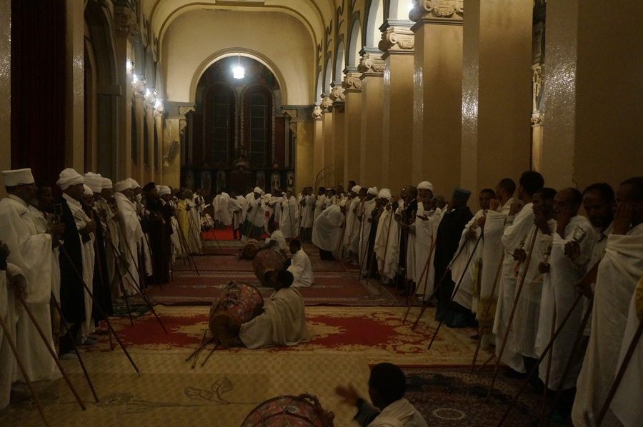 Easter Service at the Holy Trinity Cathedral, Addis Ababa