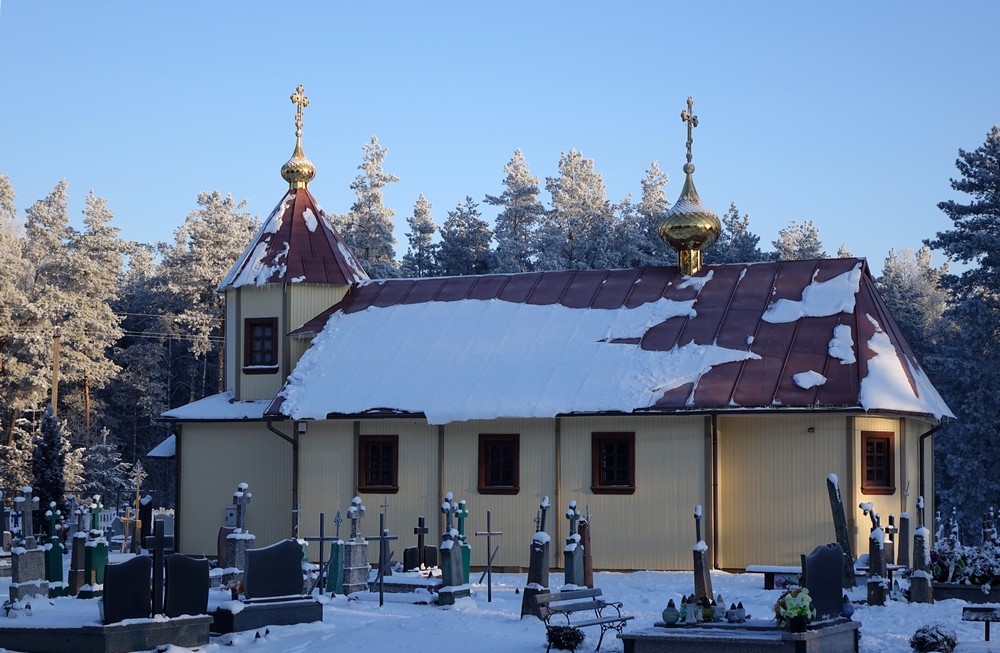 The Orthodox cementary church in Tyniewicze Małe