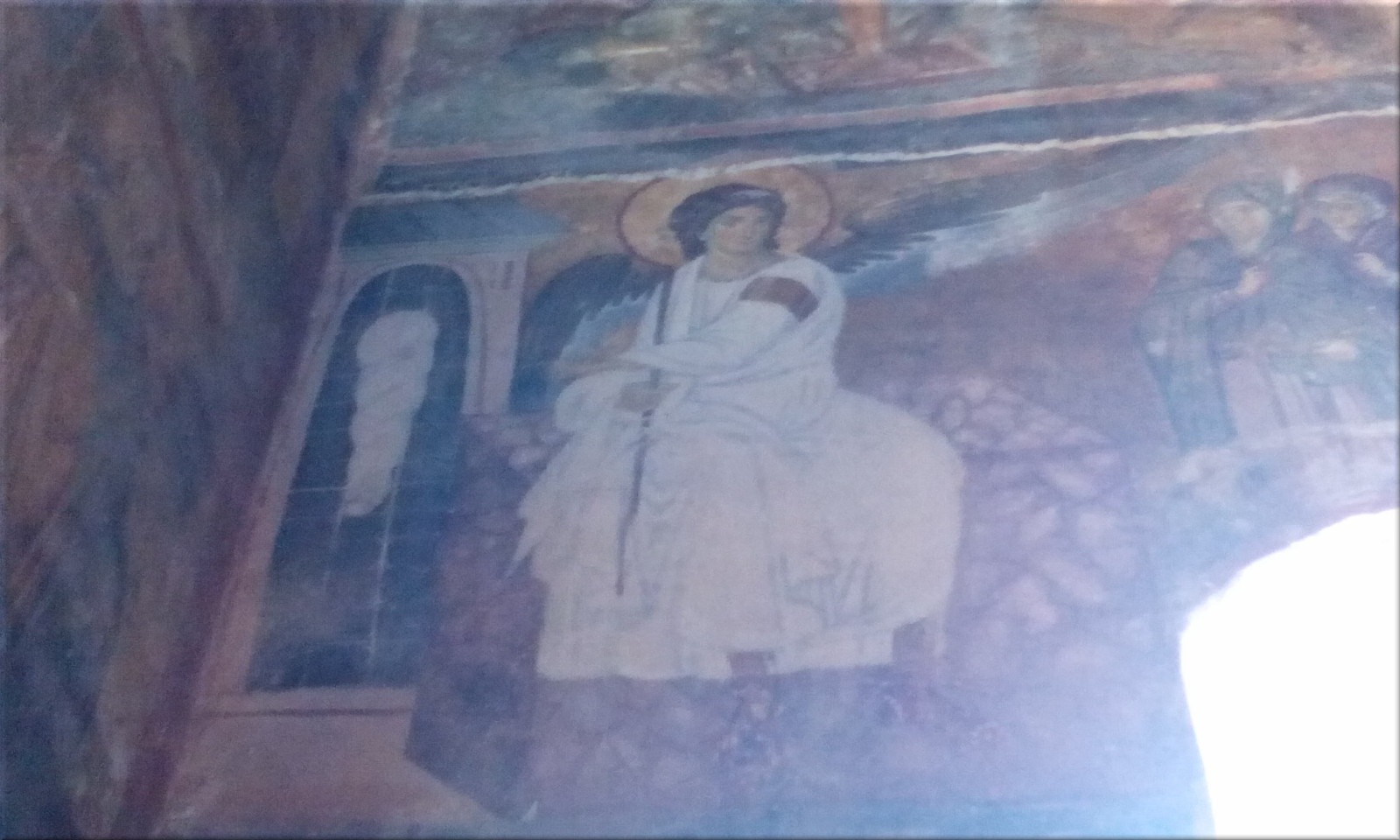 Fresco White Angel, Monastery Milesheva