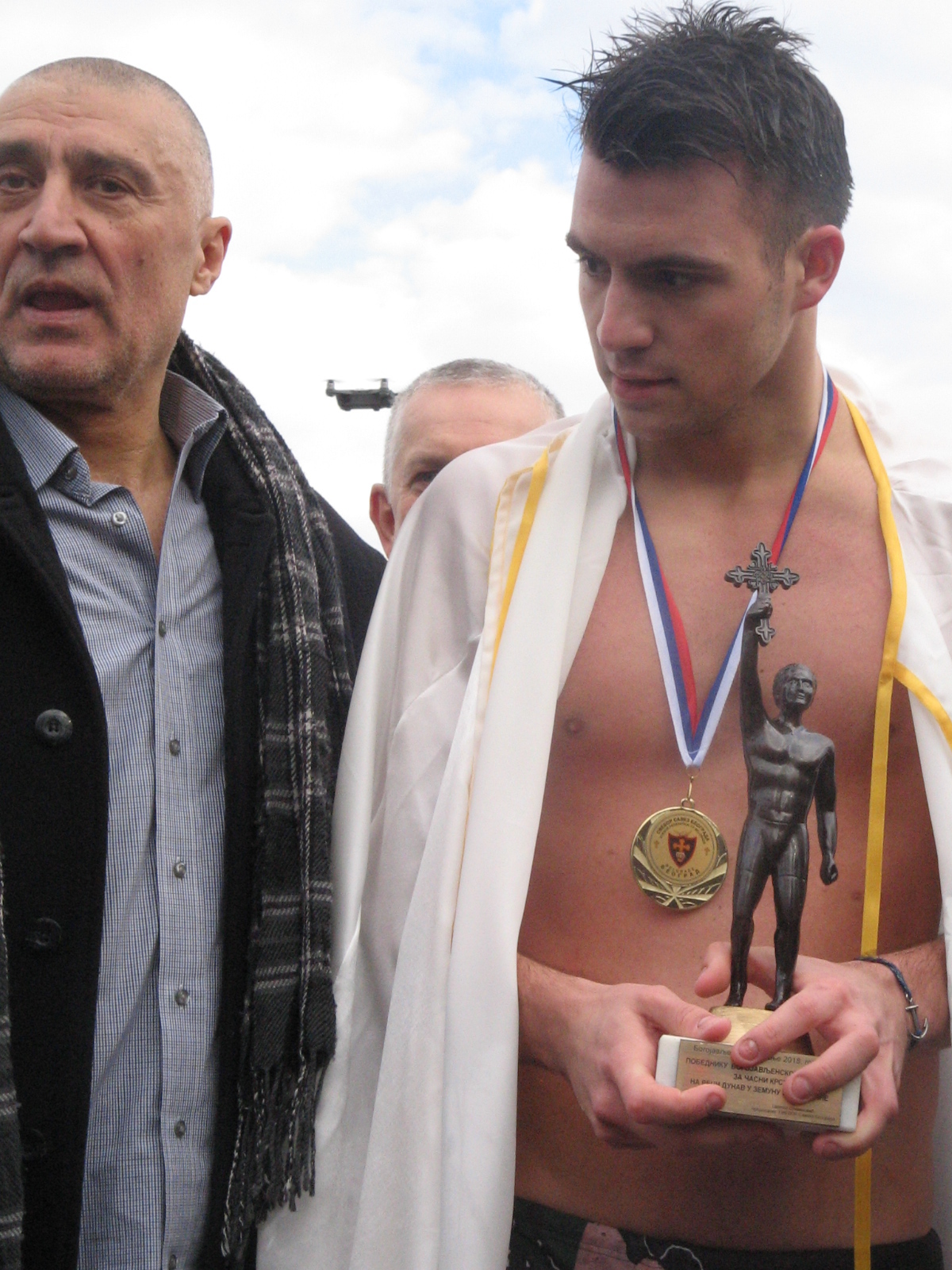 The winner of swimming in Zemun, 19.1.2018.