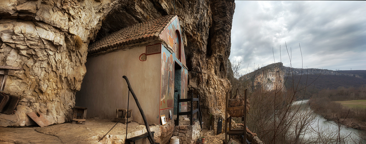 The rocky monastery "St. Marina" near Karlukovo, Bulgaria