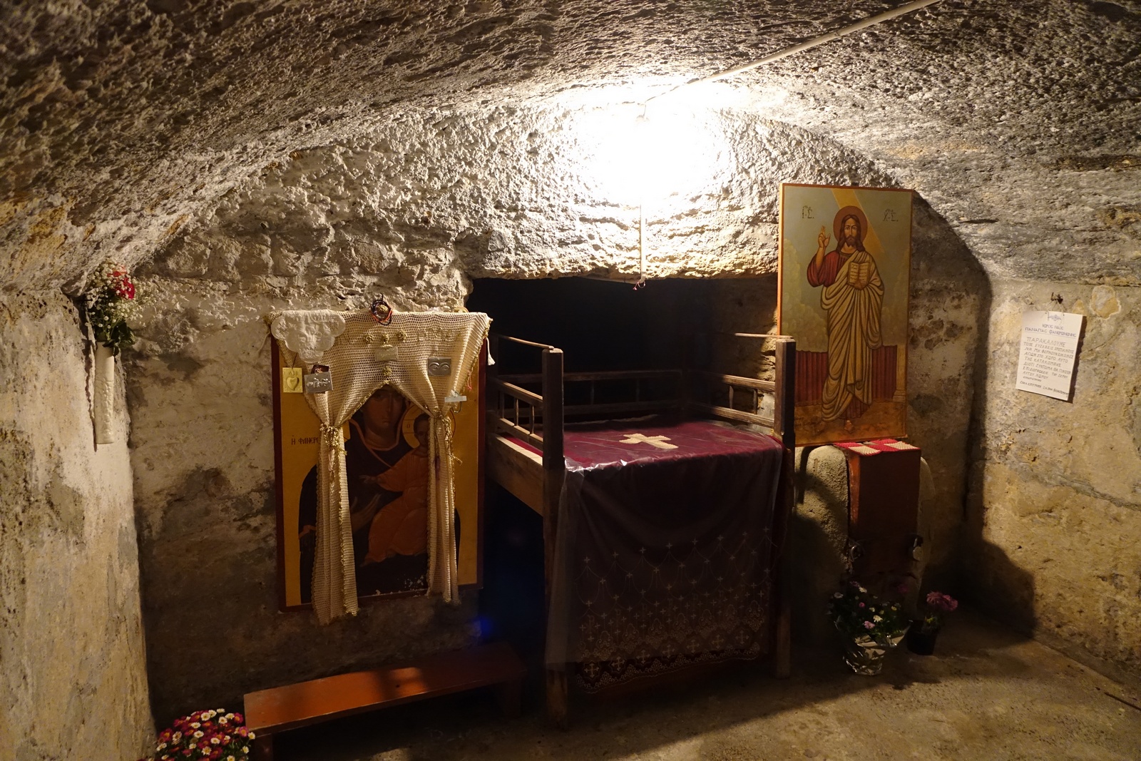 The old chapel under the Orthodox church of Icon of the Mother of God called Faneromeni in Larnaca