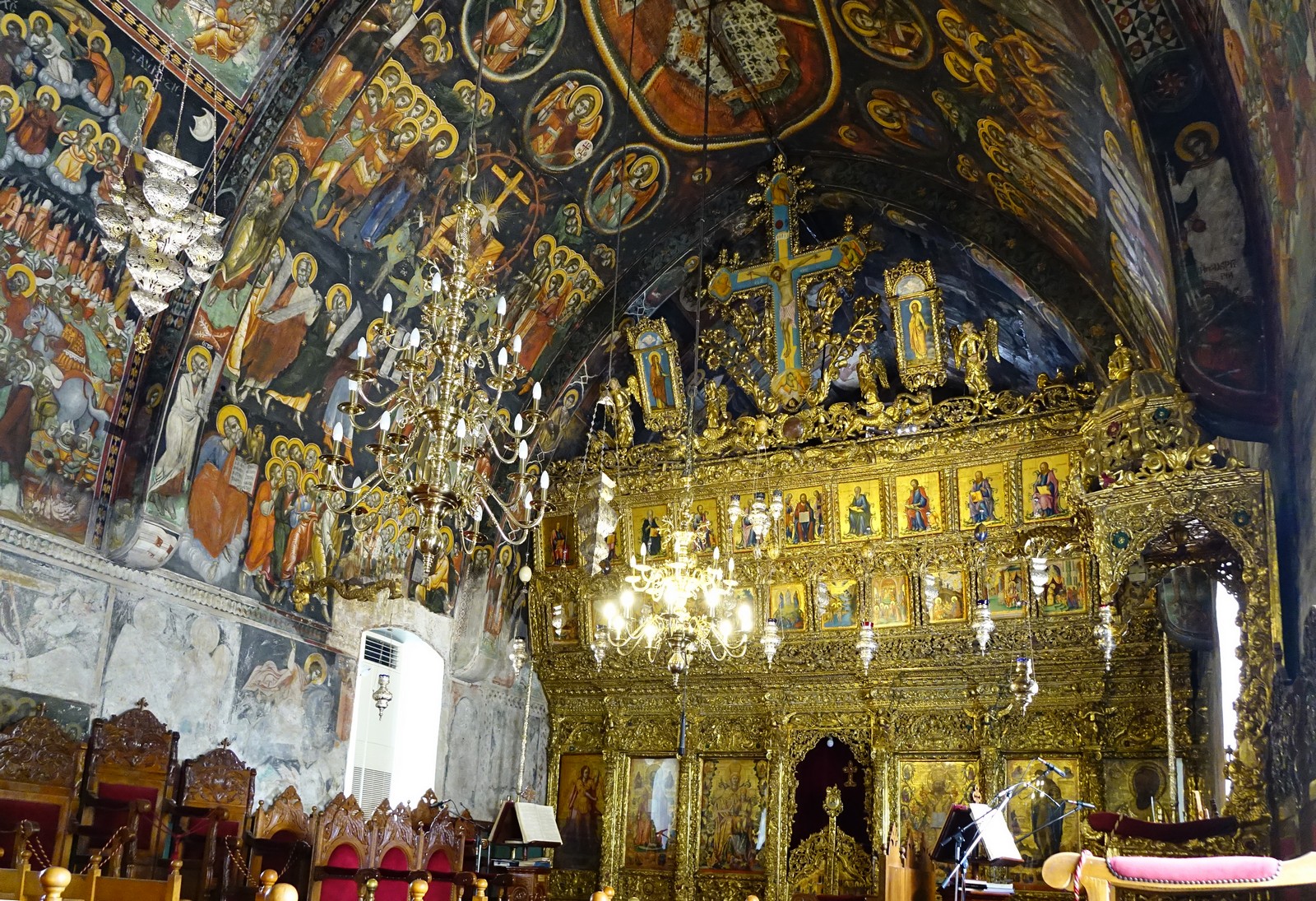 The interior of St. John the Theologian Cathedral in Nikosia