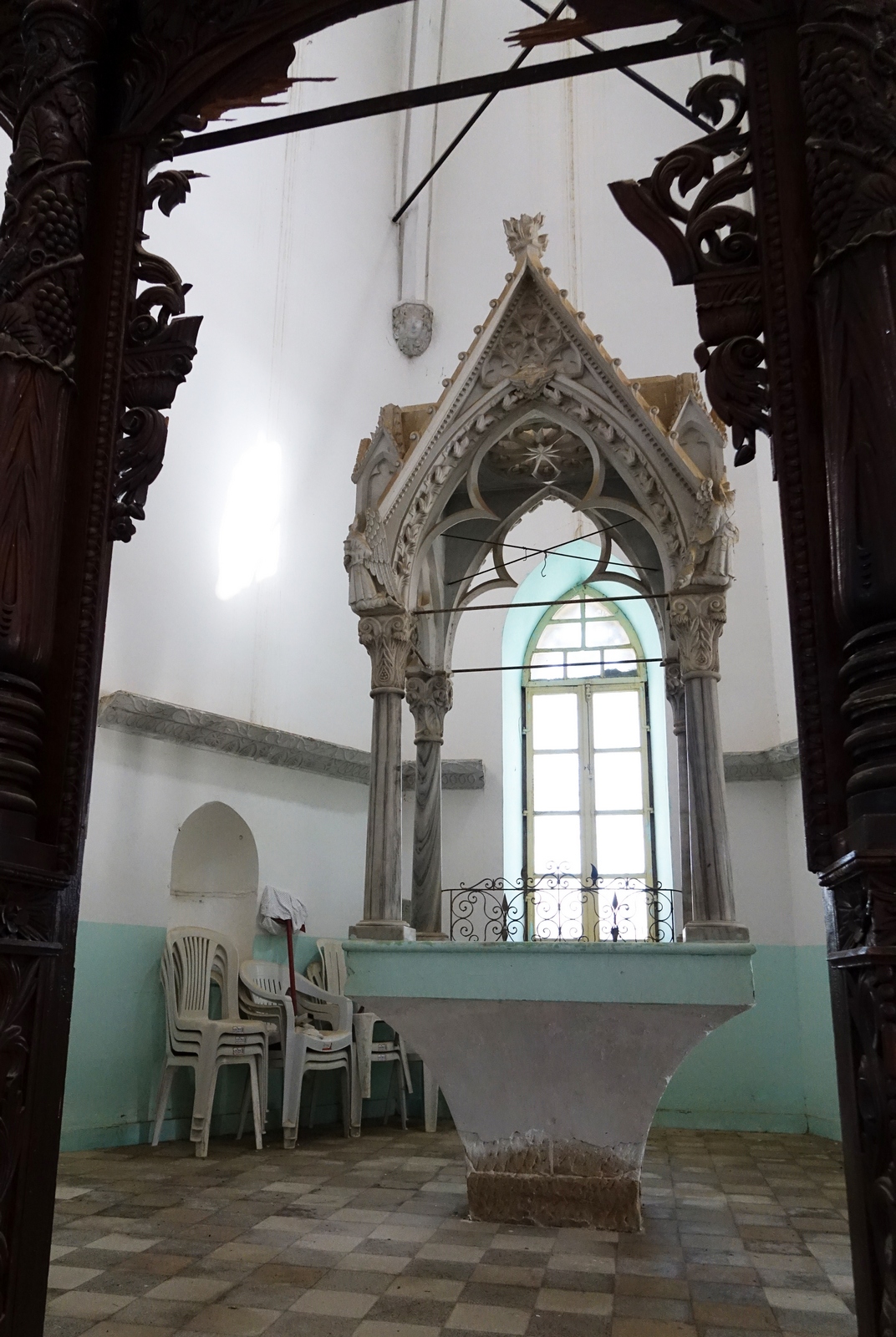 The Orthodox church in Lisi, on occupied areas