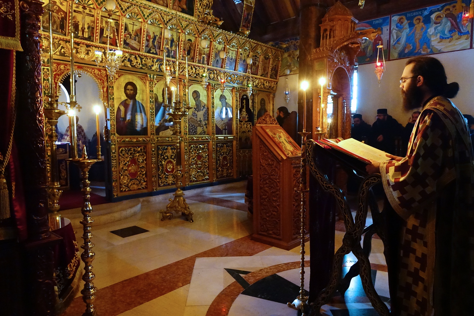 A service in Machairas monastery