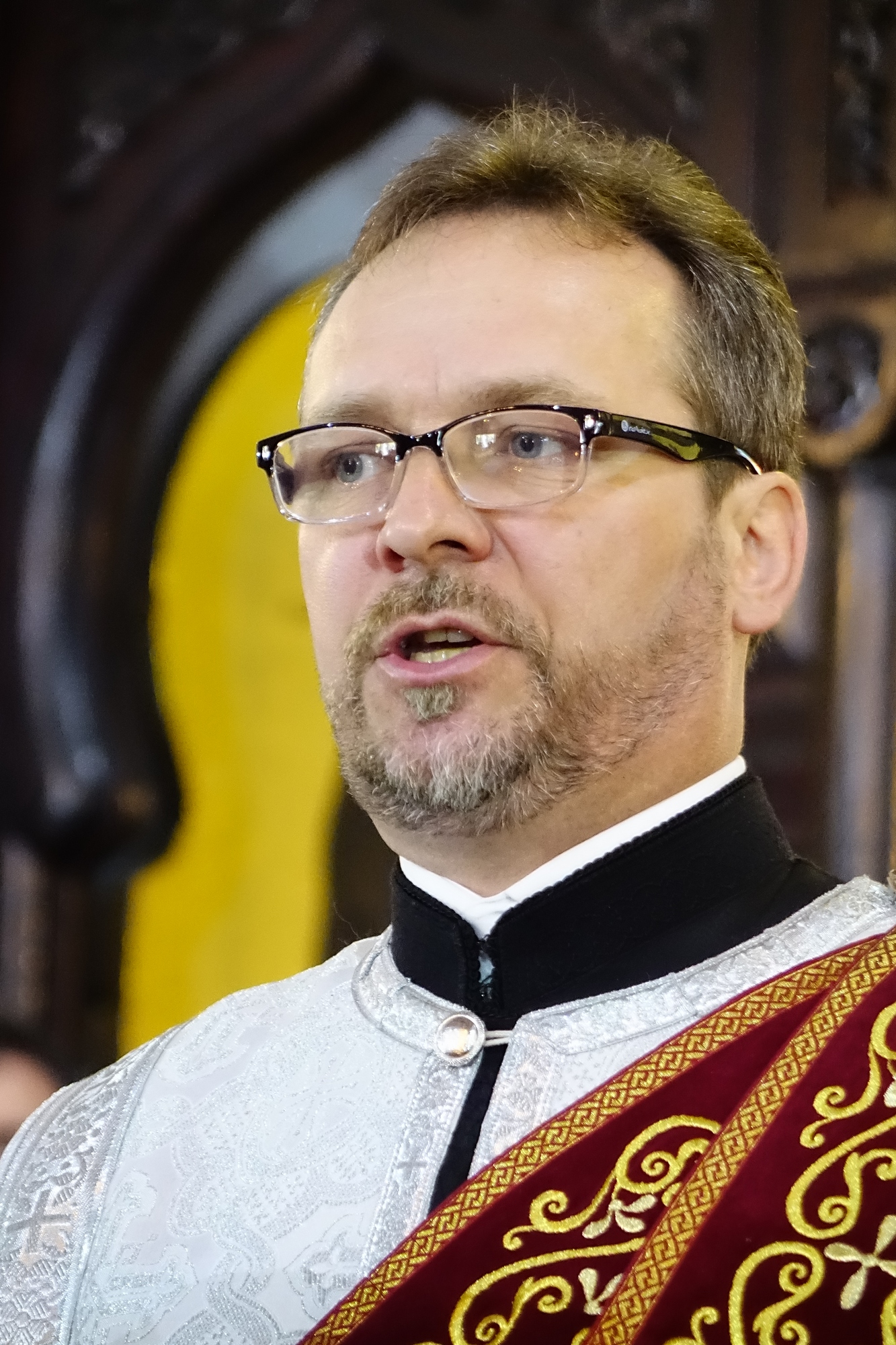 Deacon George. St. Thomas the Apostle Sunday in St. John Climacus church in Warsaw