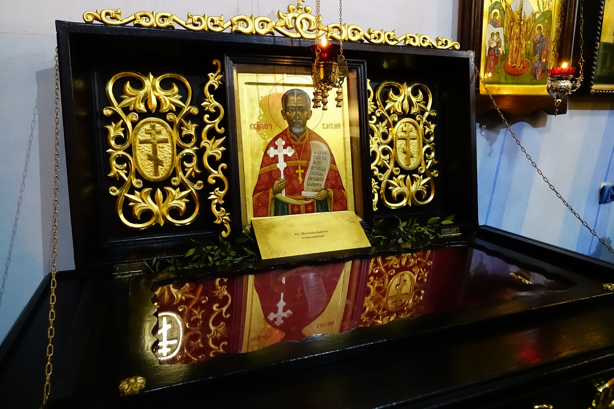 St. Basil Matysh reliquary in St. John Climacus church in Warsaw  