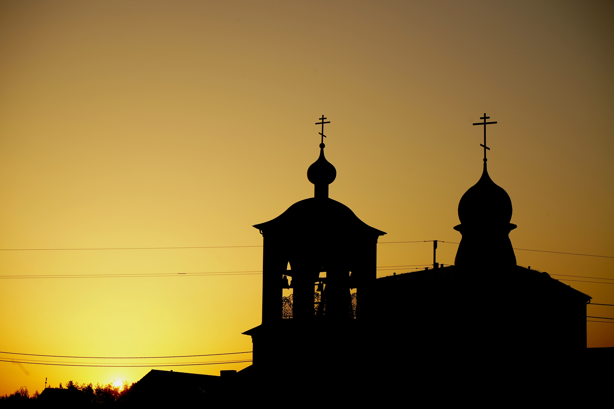 Sunrise over Zwierki Convent  