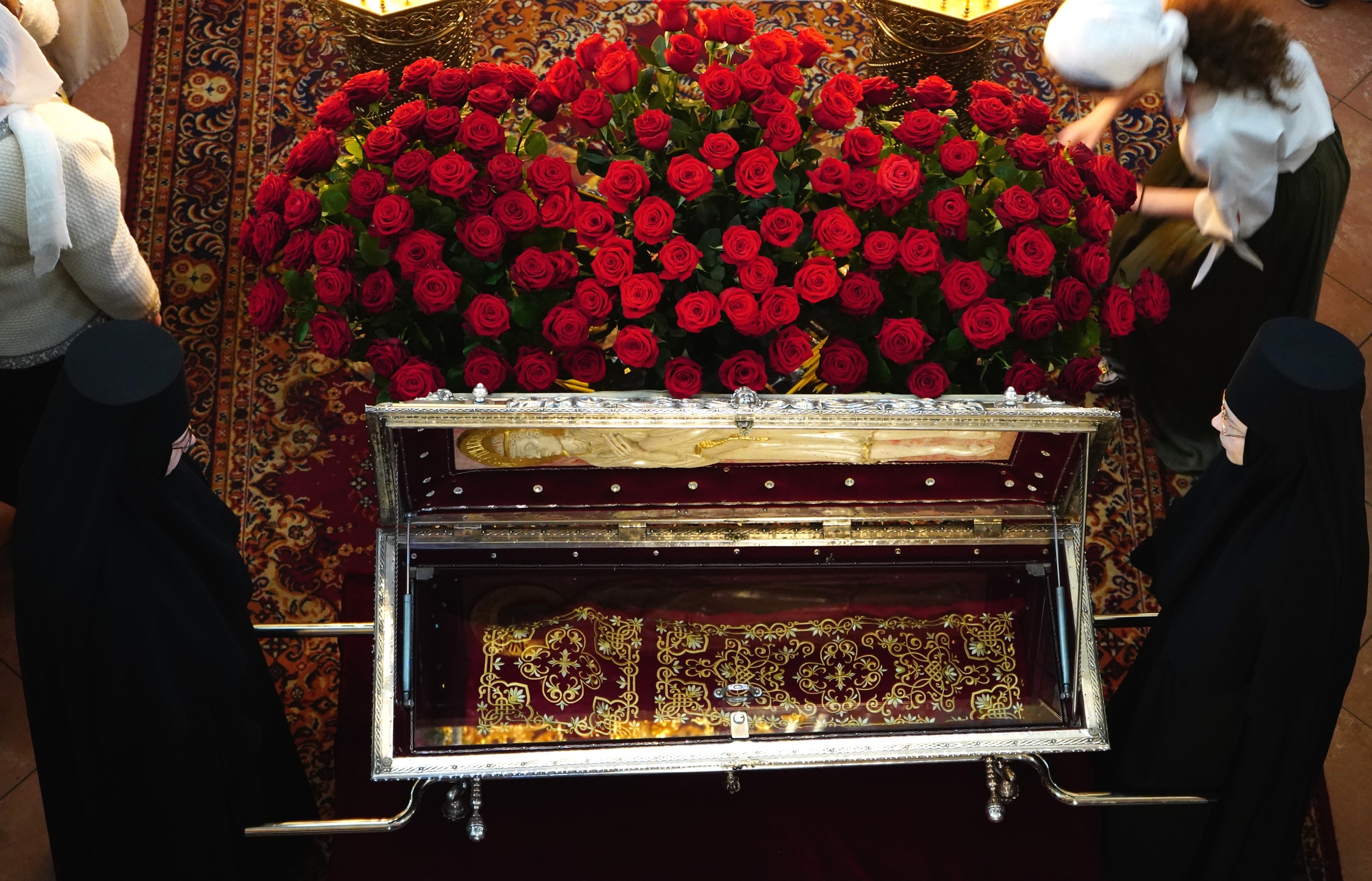 Reliquary of St. Martyr Gabriel in St. Gabriel Orthodox church in Zwierki